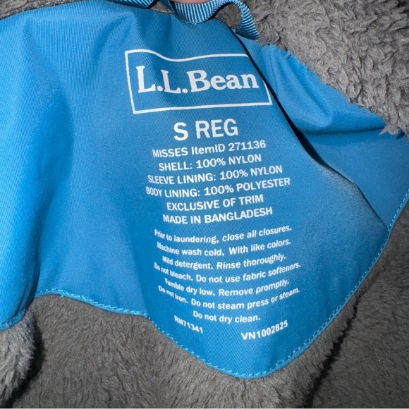 LL Bean Winter Jacket Fleece Lined Coat Hood Women Mallard Teal Sz‎ Small Reg - Picture 2 of 7